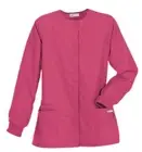 Wonderflex Scrubs Longsleeve Snap Front Closure Fuchsia XL