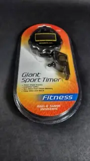 Sportline Giant All Purpose Sports Timer Stopwatch w/ Whistle Water Resistant