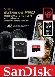 SanDisk 128GB Extreme PRO microSDXC Card U3 V30 A2 Sdhc Micro Sd