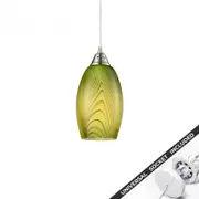 Snap Lighting Glaze Glass Downlight to Pendant Light Conversion Kit Green
