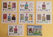 1982 Sao Tome e Principe SERIE 8 mini fogli LUSSO Calcio/Football Spagna 82**MNH