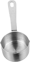 MUCKLILY 1Pc Stainless Steel Sauce Spoon Kitchen Measuring Tool for Cooking Scoop with Hanging Lightweight and Practical Kitchen Utensil for Soup and Tea Preparation