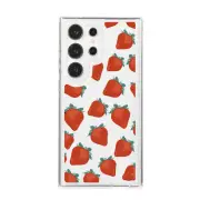 For Samsung S24 S23 S22 Ultra S21 S20 FE Clear Case Gasbag Cover Pattern Soft