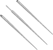 [ZmdecQna] 3 PCS Piercing Taper - Labret Insertion Tool - 16G/16G/16G Assistant Tool - Piercing Taper - Needle Nose and Ear Tool Kit for Belly,Lip,Eyebrow Jewellery, length 30 mm, Stainless Steel, No