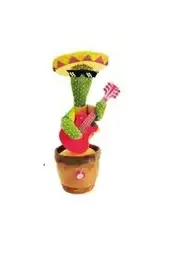 Cactus Dancing Repeat Talking Toy, Electronic Plush Toys, Can Sing Record, USB Lighten, Early Education, Funny Interactive Gift