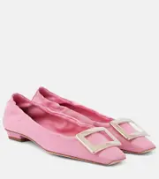 [Roger Vivier] Roger Vivier Belle Vivier leather ballet flats AU 9 pink