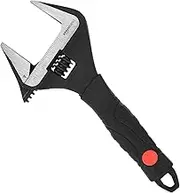 Amazon Basics 6-Inch (150mm) Plumbing Adjustable Wrench with Soft Grip, Wide Mouth