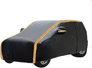 Car Cover for BYD Dolphin/Atto 3/Han/Tang/Seal | Waterproof Breathable Dust-Proof UV-Proof Suitable for All Seasons, with Cotton Lining HXQSL(Color:Black,Size:Atto 3)