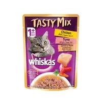 在飛比找森森購物網優惠-【Whiskas偉嘉】什錦珍味妙鮮包 雞肉、鮪魚及紅蘿蔔湯 