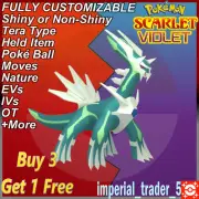 Pokémon Scarlet and Violet ✨ Shiny Dialga ✨ W/ Best 6IV Customizable