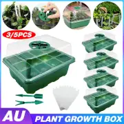 3/5/10 Set 12 Hole Plant Seed Grow Box Propagation Nursery Seedling Starter Tray