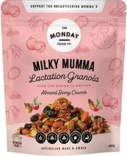 The Monday Food Co. Milky Mumma Lactation Granola Almond Berry Crunch 400g