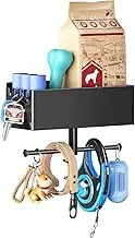 YYBO Dog Coat Rack with Shelf, Dog Lead Holder Wall, Coat Rack for Dog Lead, Dog Toy & Collar, Dog Coat Rack for Dog Accessories, Dog Food, Storage Keys