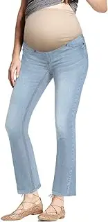 [Hybrid & Company] Super Comfy Stretch Women's Maternity Bootcut Jeans with Real Pockets