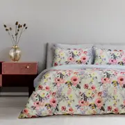 Ardor Boudoir Queen Spring/Multi Holly Printed Floral Quilt Cover Set
