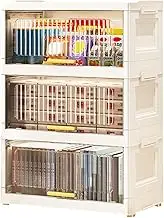 Portable Storage Large Capacity Foldable Cabinet Storage Box with Wheels for Bedrooms Living Rooms and Offices nize with Ease!