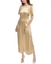 Rebecca Taylor Double Face Charmeuse Silk Maxi Dress