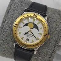 在飛比找蝦皮購物優惠-Seiko ALBA 鉑金沙紋月相小圓錶