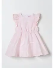 Pucci Infant Dress Flutter Sleeves Swirl Design Kids Pink Rompers