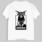 新到貨男士 T 恤 DOOM - 警察混蛋 T 恤(皮朋克 D-BEAT 棉 T 恤 NE