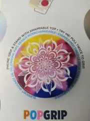 PopSockets Phone Grip Passionfruit Mandala POPGRIP PopSocket with Swappable Top