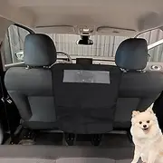 GLIDESMOOTH Dog Car Net Barrier, Mesh Design for Air Flow, Sturdy Material Dog Car Net Barrier, for Trucks SUV Vehicle, Black