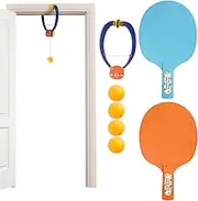 Door Ping Pong Playset | Hanging Table Tennis Trainer Set Over the Door Hanging Table Tennis Playset Adjustable Hanging Ping Pong Starter Training Set | for Table Tennis Training