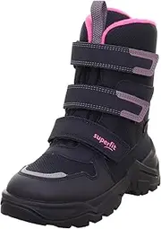 [Superfit] Girls' Snow Max Warm Lined Gore-Tex Snow Boots, Blue Pink 8020, 10 AU
