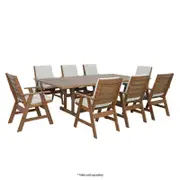 Botania 240cm Outdoor Dining Table - Karri Gum/Light Brown