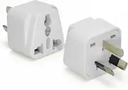 LZLRUN Universal Travel Adapter: US,EU,UK to AU, 3-Pin, White 1PCS