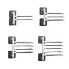 Swivel Towel Bar Wall Mounted Towel Rail Stainless Steel Towel Rack for Bathroom