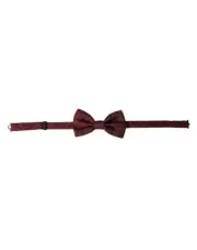 Dolce & Gabbana Red Silk Floral Adjustable Neck Men Bow Tie - RRP 280.8 USD