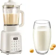 Generic Automatic Soy Milk Maker, Nut Milk Maker, Silent Hot Cold Blender, 24H Preset, 8-Leaf Flat Tooth Knife, Including Steamer and Measuring Cup