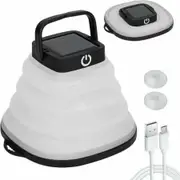 Solar Camping Lights, Portable Collapsible Crush Warm Light Solar Powered Lantern Waterproof LED Hanging Lanterns