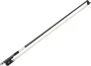 Labymos 4/4 Cello Violoncello Bow Well Balanced Carbon Fiber Round Stick Ebony Frog White Horsehair Cello Parts Accessories