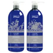 Natural Look SILVER SCREEN Ice Blonde Shampoo 1L & Conditioner 1L DUO PACK