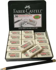 Faber-Castell Excellent Dust Free Extra Soft Clean White Pencil Eraser Bulk P...