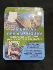 Replogle Globes Geography Game WorldWise Geography Card Game - Americas Box