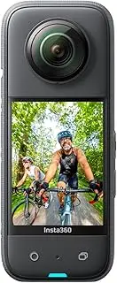 [insta360] X3 Waterproof 360° Action Camera with 1/2" Sensor, 5.7K 360°, 72MP 360° Photos, Stabilization, 2.29" Touchscreen, Vibration Detection and More