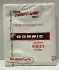 BONNIE + Lady Pepperell Fine Muslin All Cotton White Double Bed Sheet 81 x 108