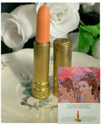 VINTAGE MAX FACTOR ULTRALUCENT CREME LIPSTICK BEIGE BRIGHTNING NEW