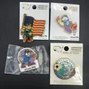 4 1996 Atlanta Olympic Izzy Pins Izzy W USA Flag Izzy W Torch Baseball Soccer