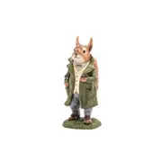 A.FRESCO Polyresin Squirrel Character Figurine Garden Ornament Decor 13x33cm