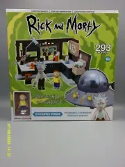 NEW McFarlane Toys Rick and Morty Spaceship Garage Construction Set and Figure