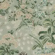 Thibaut Botanical Floral Linen Print Fabric- Meadow / Sage 1.10 yds F942039