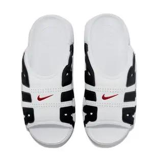 Nike 拖鞋 Air More Uptempo Slide 白 黑 大AIR 男鞋 氣墊 FB7818-100