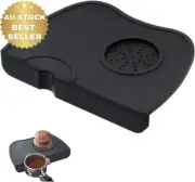 Silicone Coffee Tamper Mat Non-Slip Espresso Tamping Pad Food Safe Black M