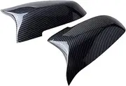 JHFUIOW Car Tuning Accessories Rearview Mirror Cover Wing Side Rear View Mirror Cap for B&MW 5 Series F10 F11 F18 LCI 2014-2017 Auto Accessories