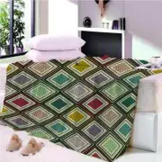 Purple Box Event Light Lines 3D Warm Plush Fleece Blanket Picnic Sofa Couch