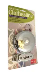 Vtg. ROVEL Retractable Clothes Line Dryer 8' hardware included auto-retract NEW